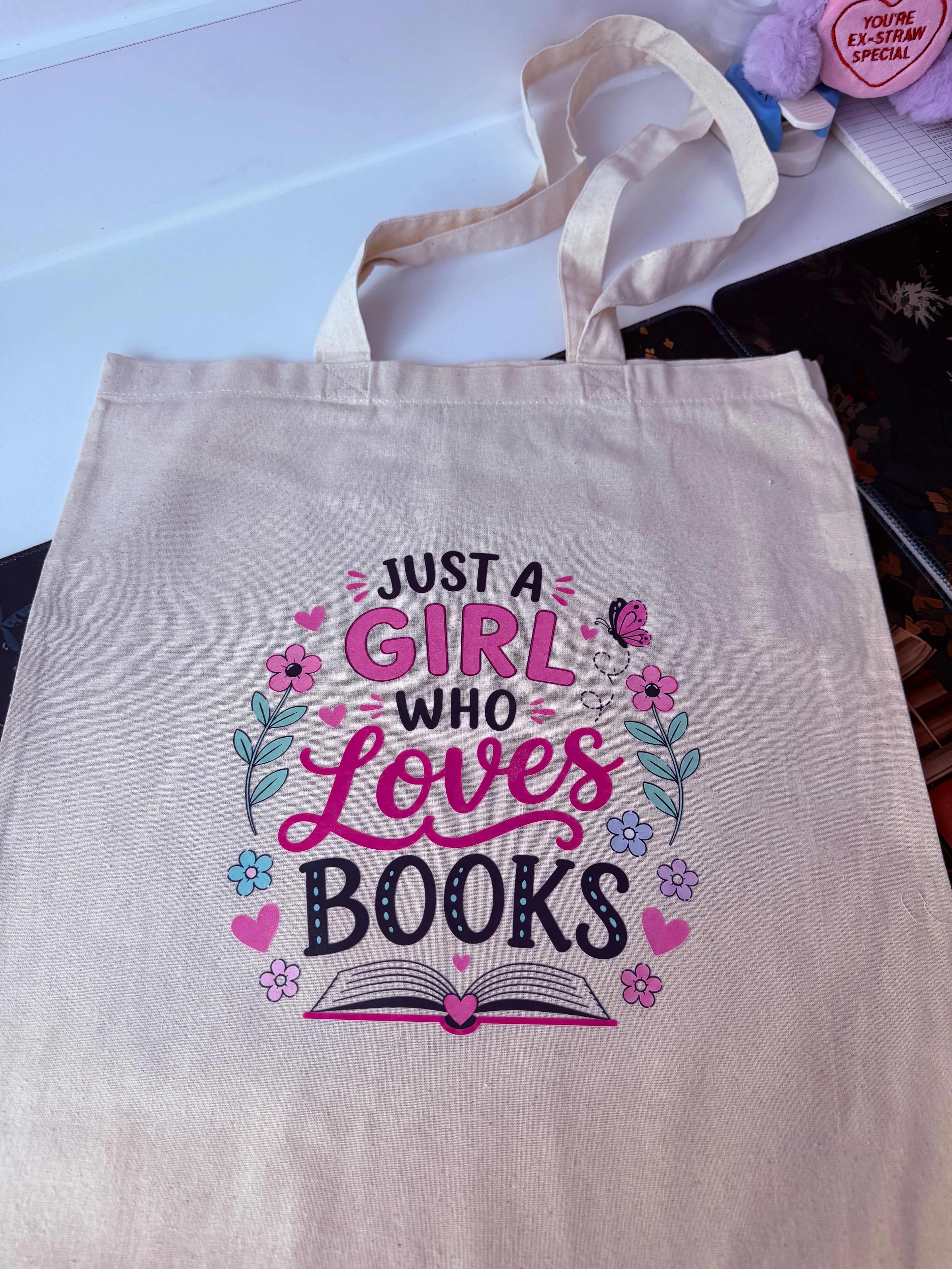 Bookish Tote Bag - Just a Girl